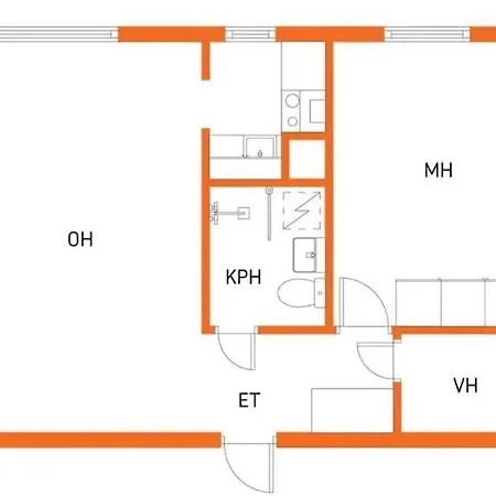 Center One Bedroom - Train Station, Nokia Arena, Netflix شقة *