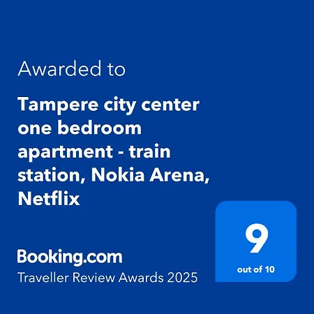 Center One Bedroom - Train Station, Nokia Arena, Netflix Apartment Tampere